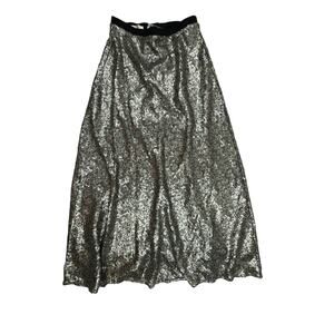 Corey Lynn Calter Anthropologie Sequin Maxi Skirt size 4 Petite
